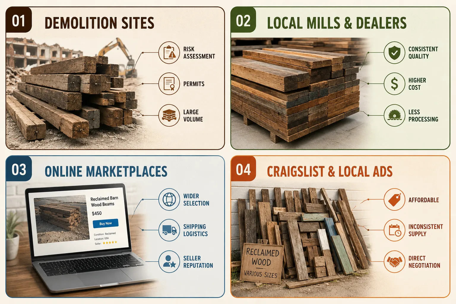 Reclaimed Wood Woodworking: Sourcing Salvaged Materials