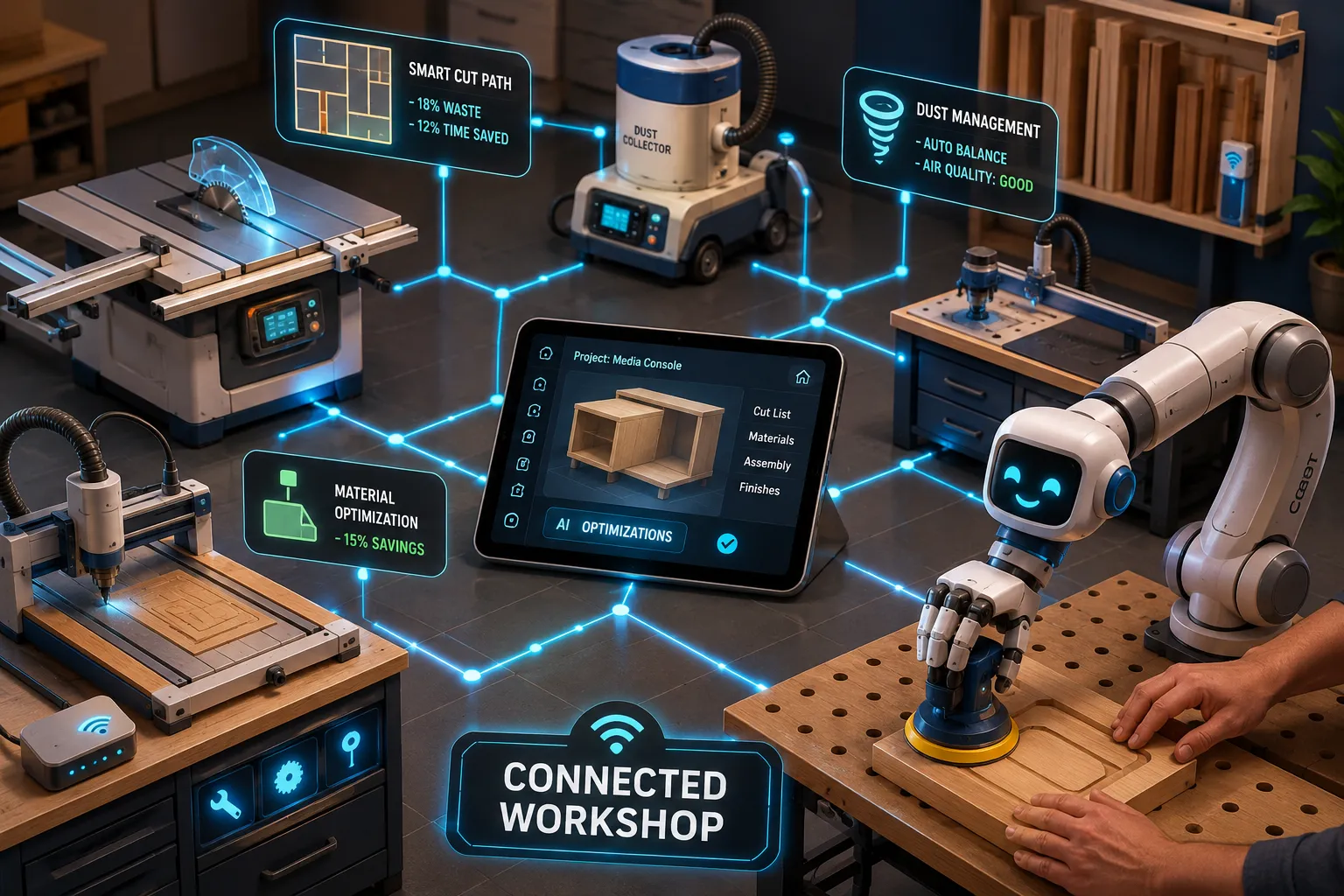 Collaborative Robots (Cobots) in the Home Workshop