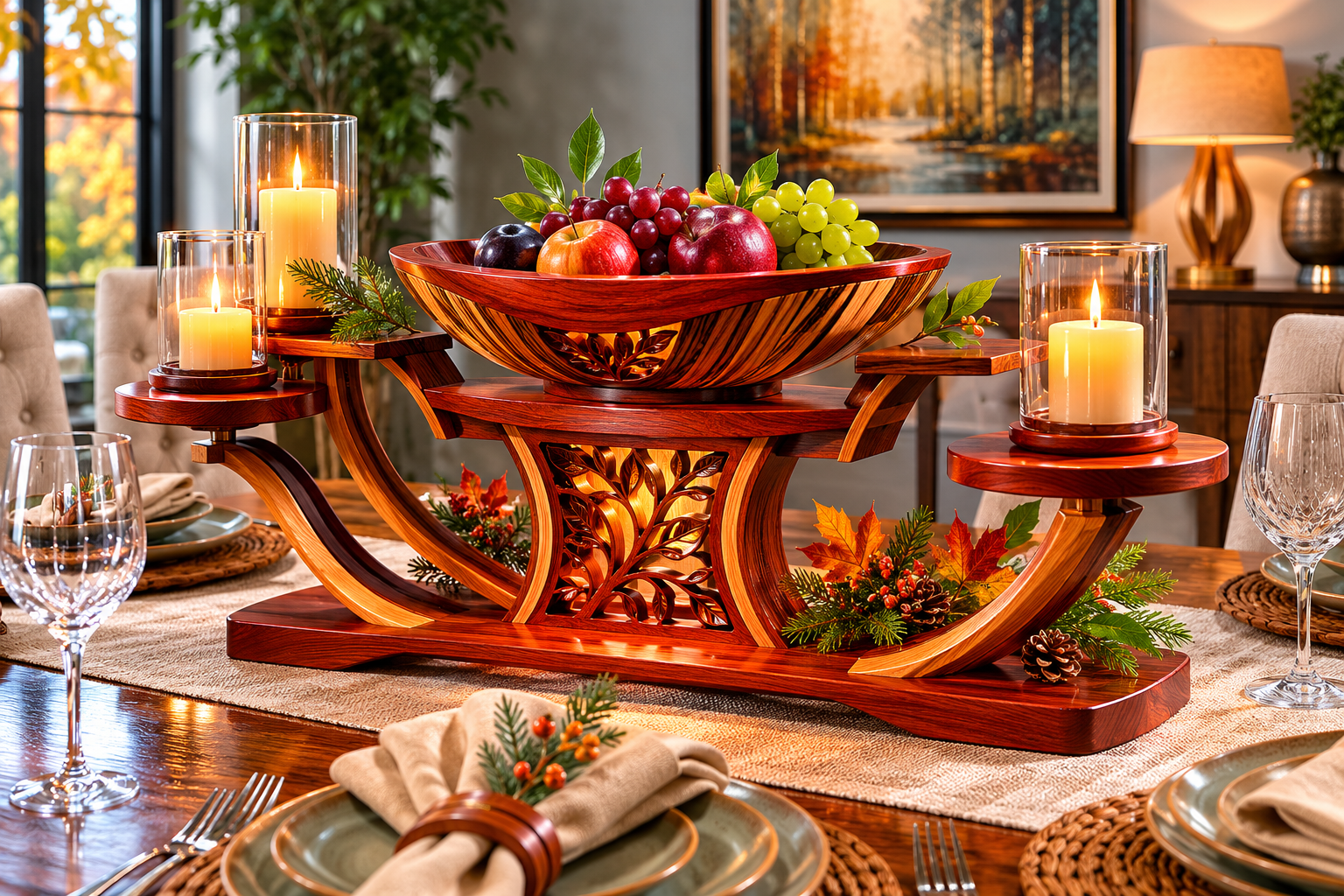 Choosing and Finishing Wooden Table Centerpieces: Carved and Assembled Designs