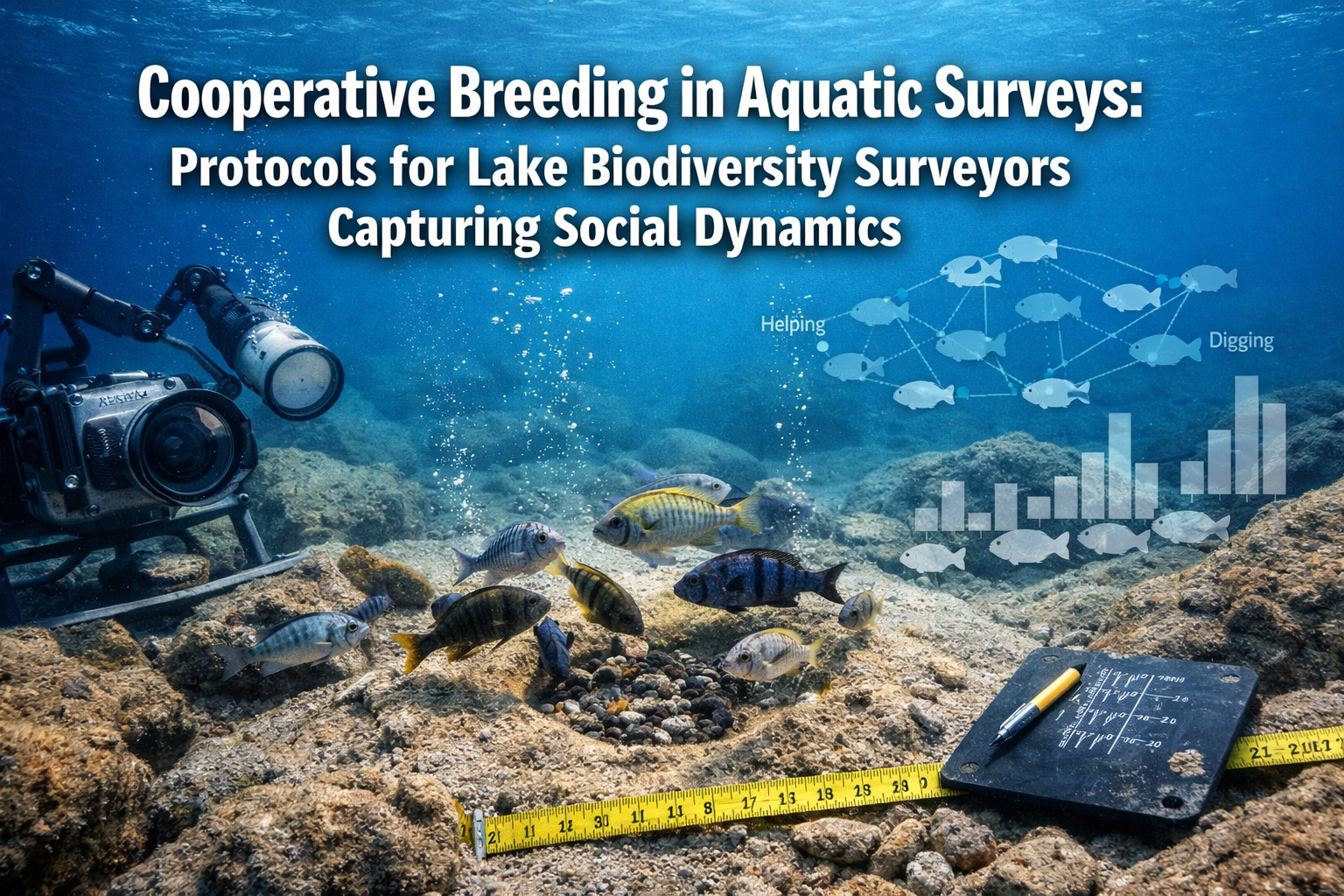 Professional () hero image with 'Cooperative Breeding in Aquatic Surveys: Protocols for Lake Biodiversity Surveyors