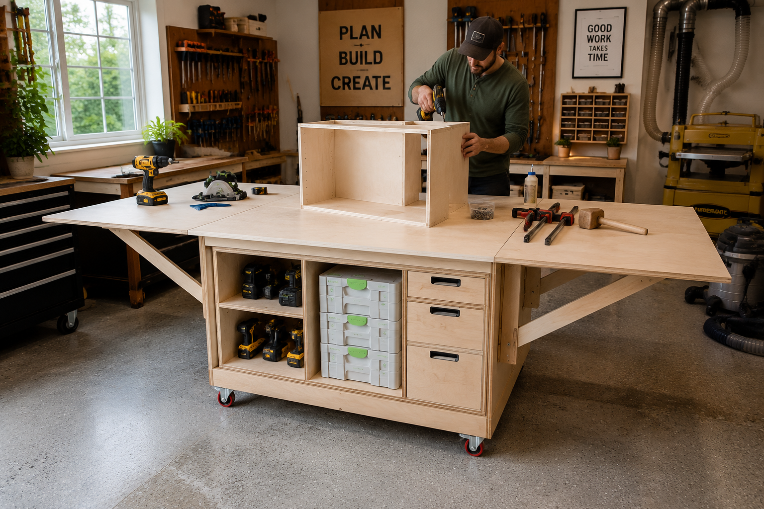 Designing Your DIY Folding and Expandable Work Tables: EPL-Style Space-Saving Designs for Small Woodshops