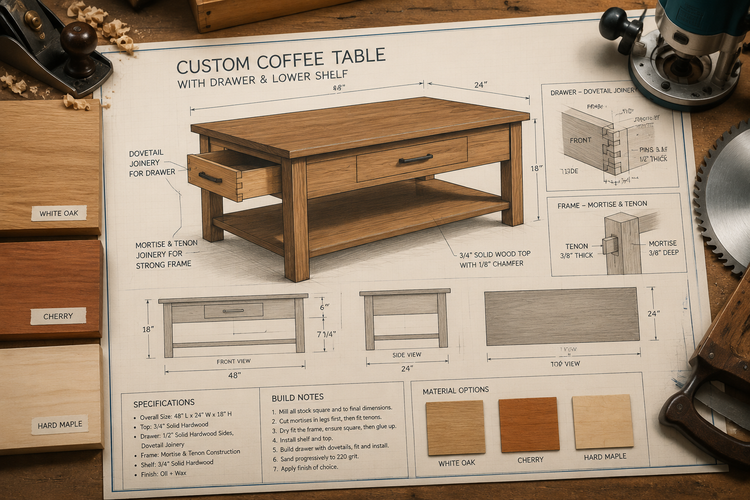 Designing and Building the Right Table for Each Room: Joinery and Materials