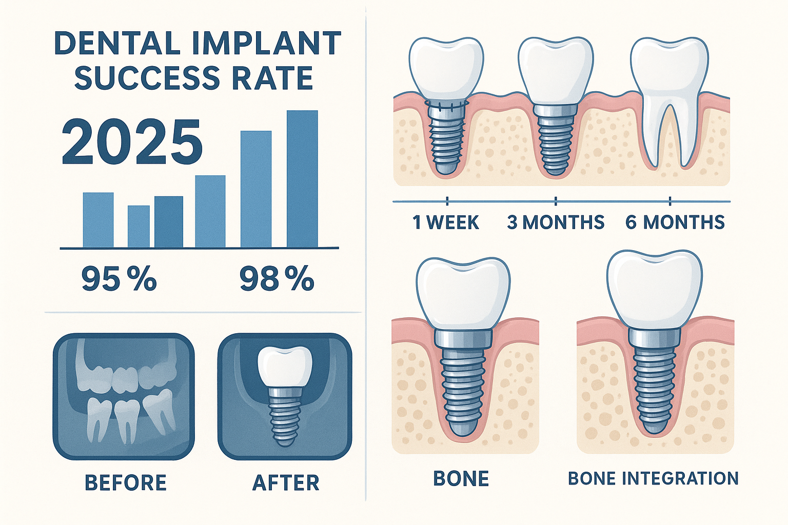 The Complete Guide to Dental Implant Success Rate 2025: What You Need to Know