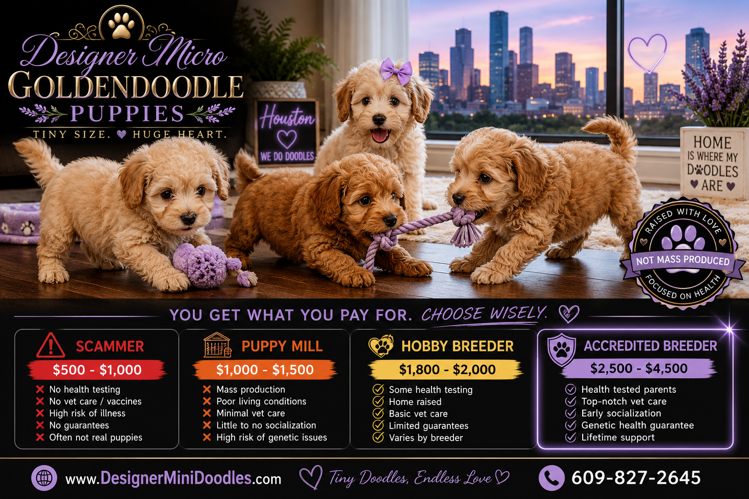 micro golden doodle puppies houston