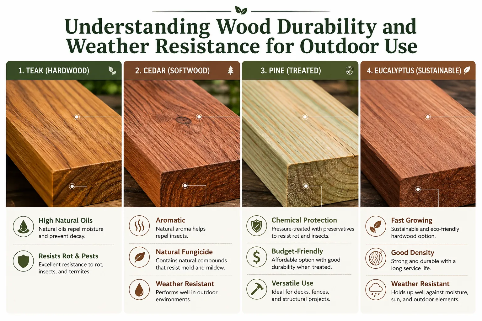 Understanding Wood Durability and Weather Resistance for Outdoor Use