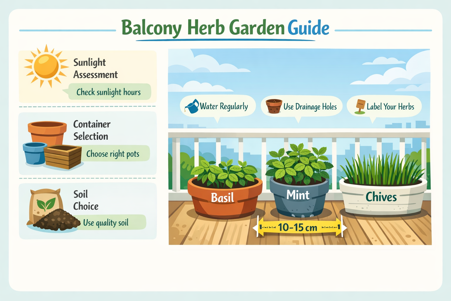 Balcony Herb Garden Guide 2026: Grow Fresh Herbs Anywhere