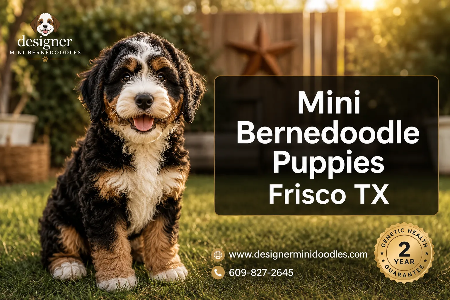 Mini Bernedoodle puppies Frisco Texas