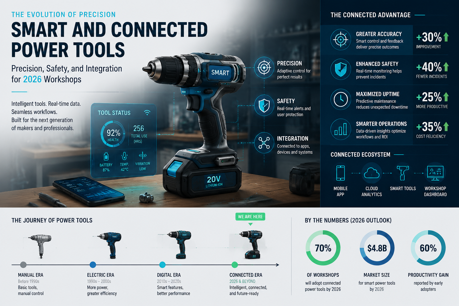 The Evolution of Precision: Smart and Connected Power Tools