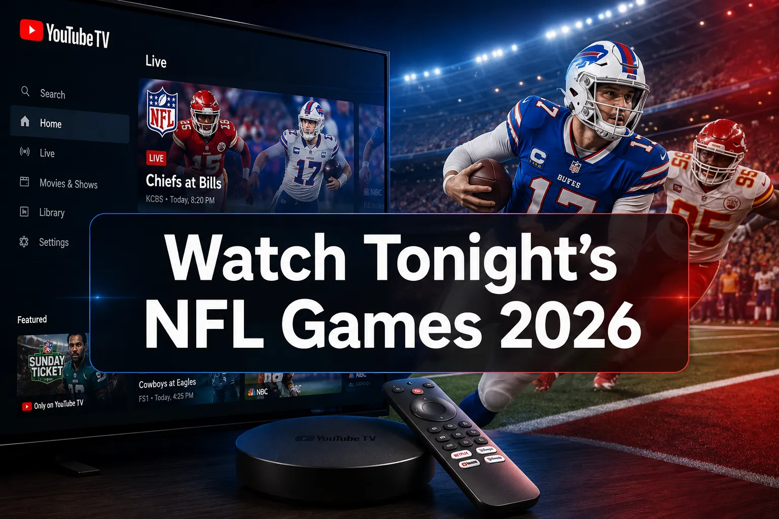 Professional () hero image with 'Watch Tonight's NFL Games 2026' in crisp white on a dark semi-transparent panel, centered