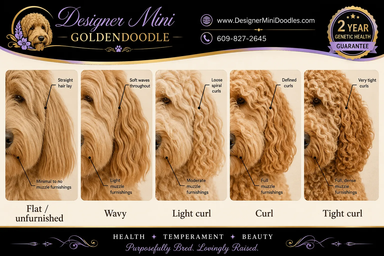 goldendoodle coat types