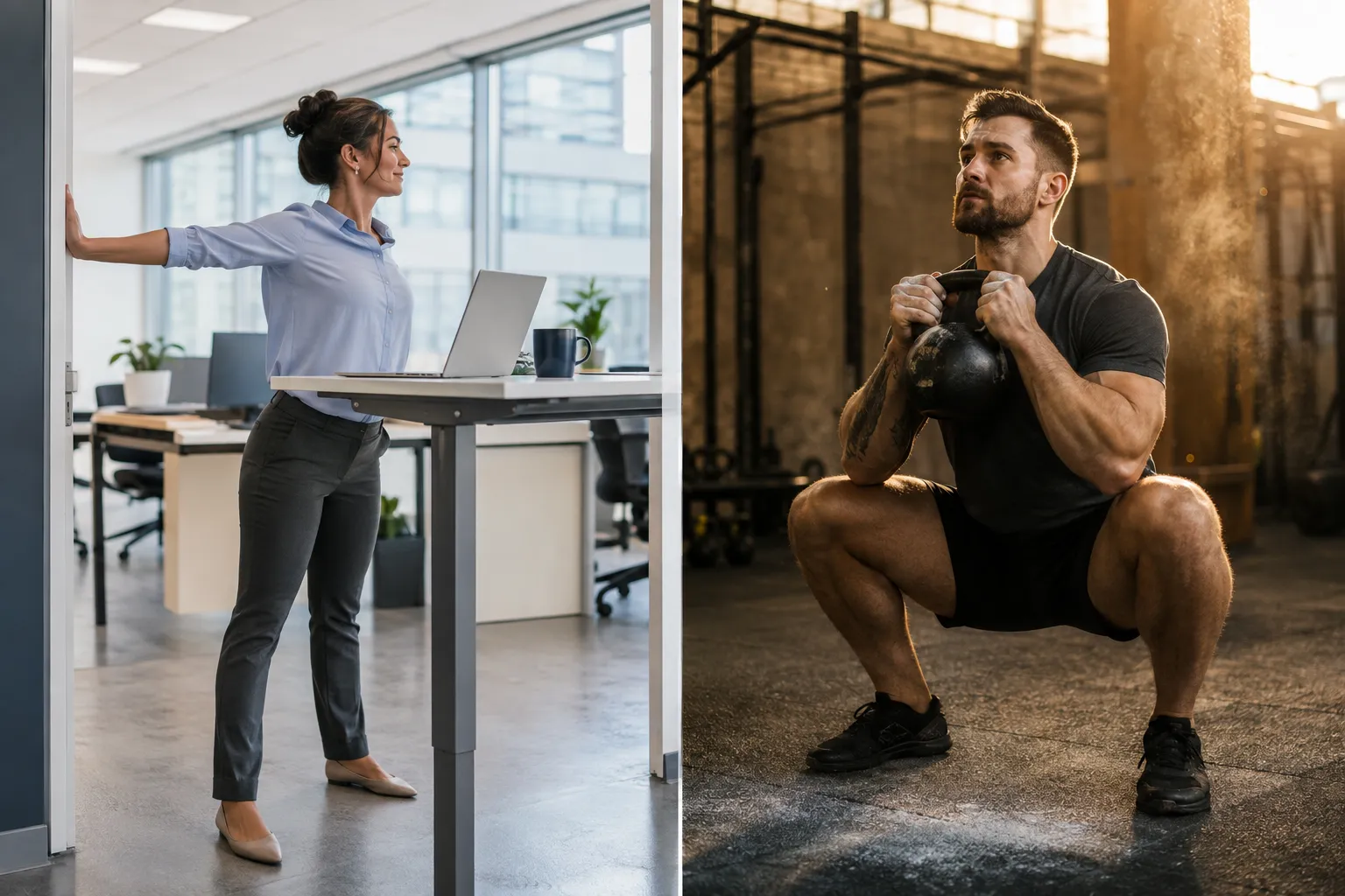 Mobility routine for desk workers vs athletes