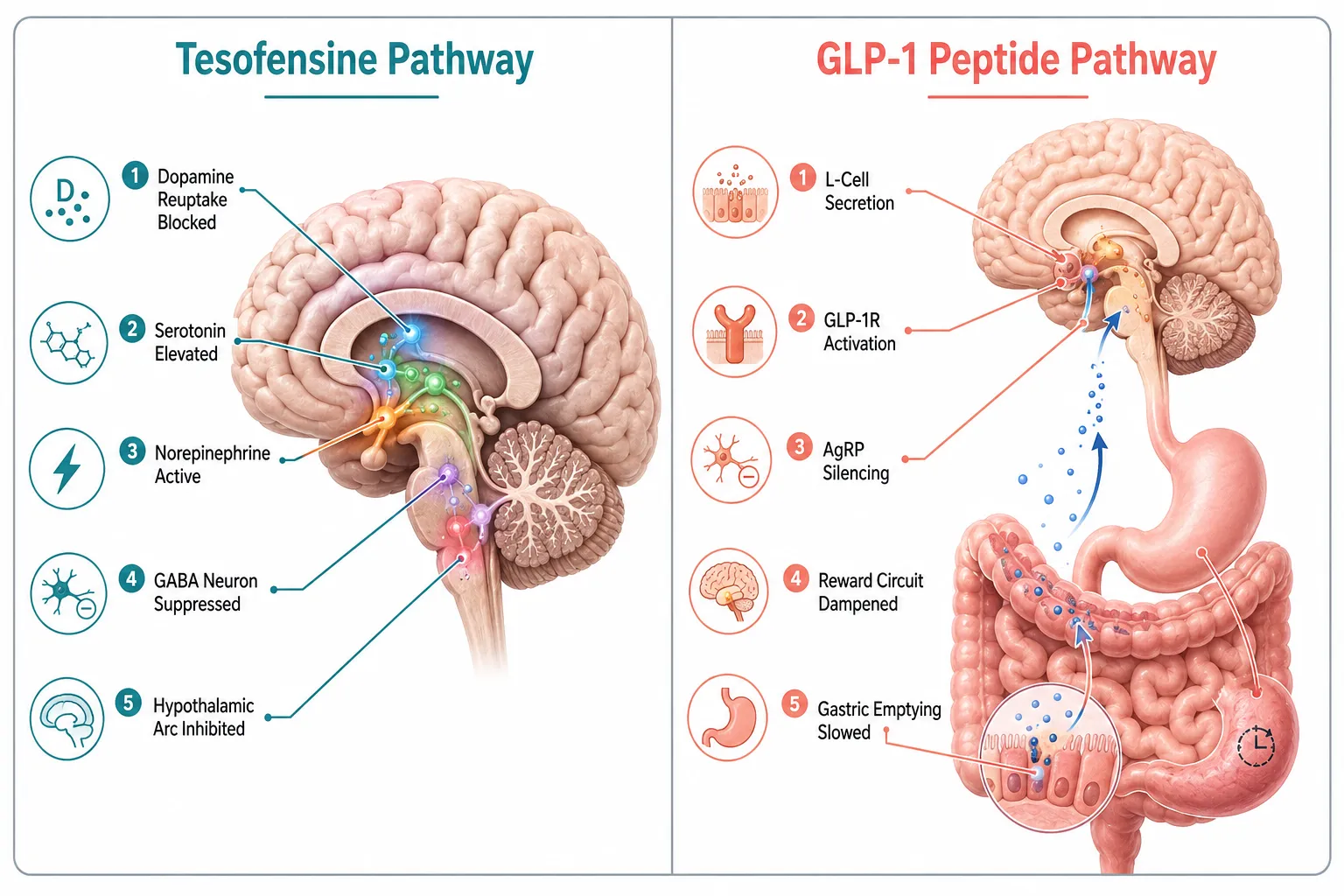 Mechanism Deep Dive: How Each Pathway Controls Appetite
