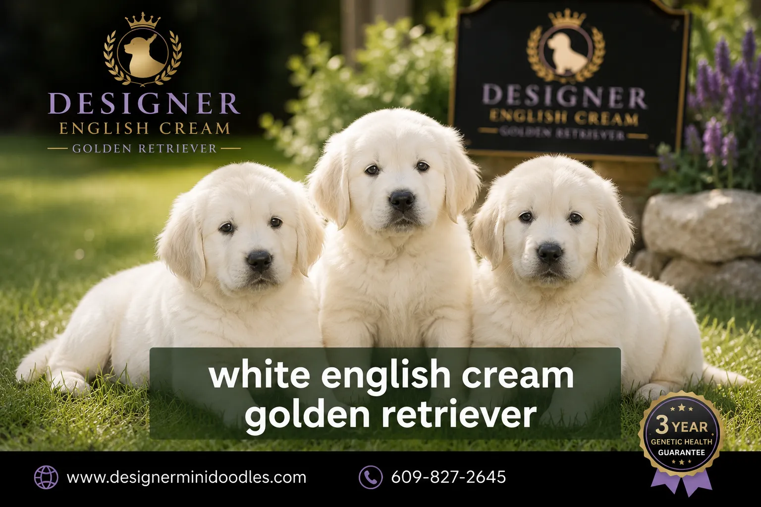 white english cream golden retriever puppies
