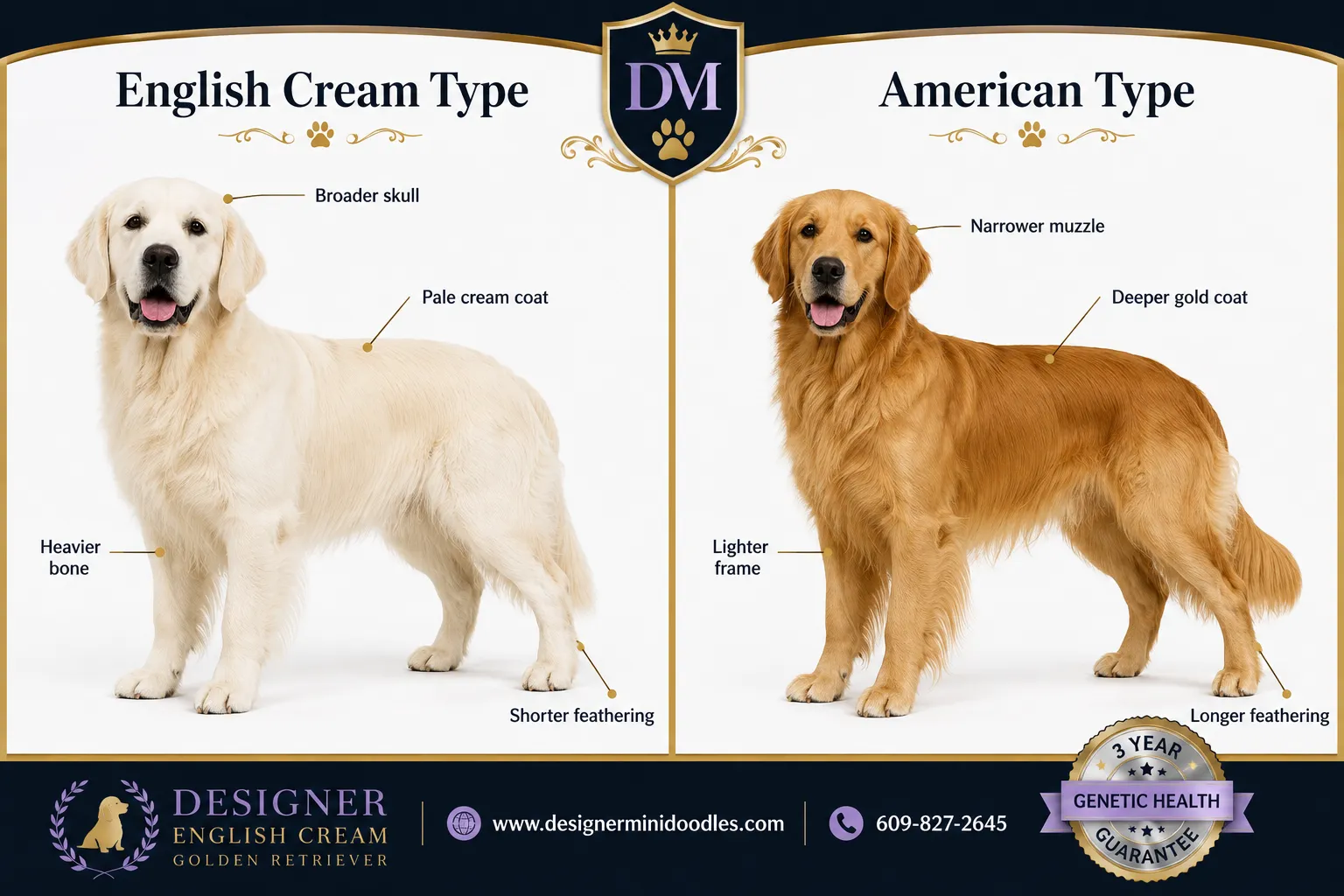white english cream golden retriever puppies