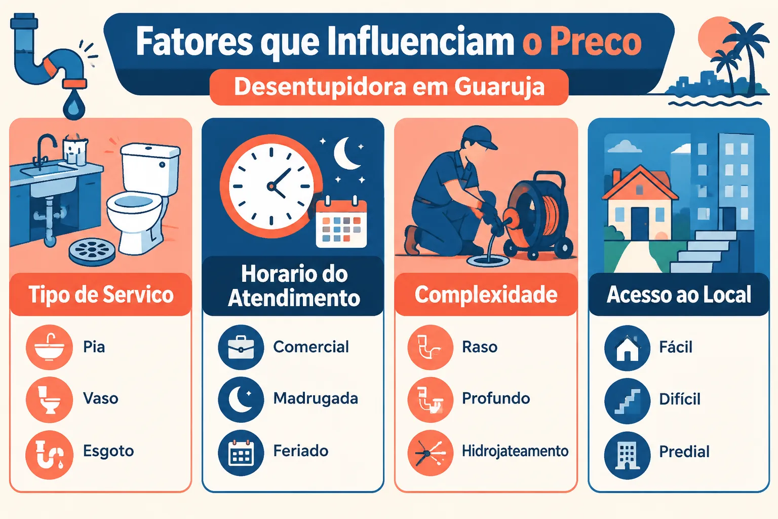 Desentupidora de Ralo no Guarujá e Desentupimento de Ralo