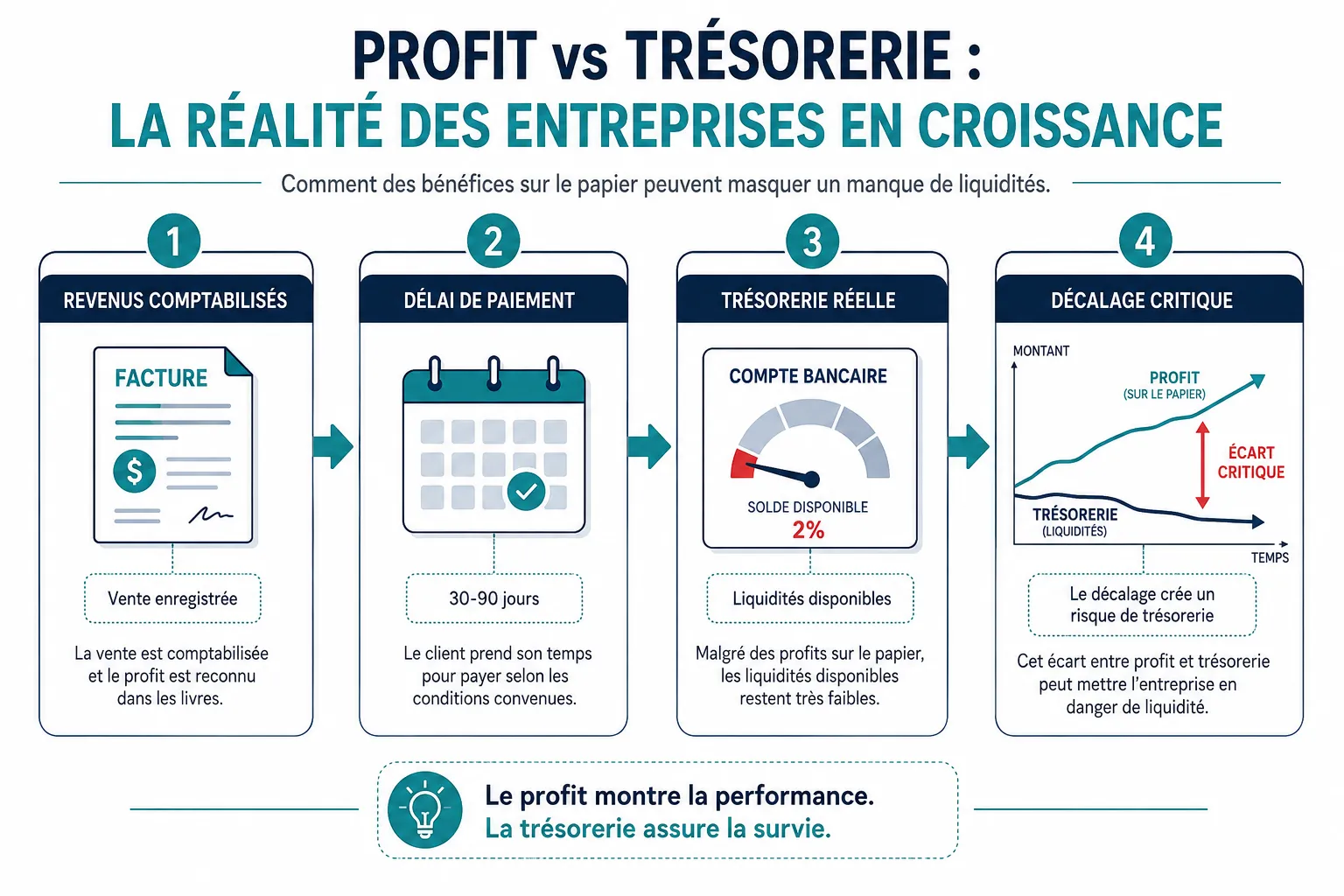 Quelle est la Différence entre Profit et Trésorerie