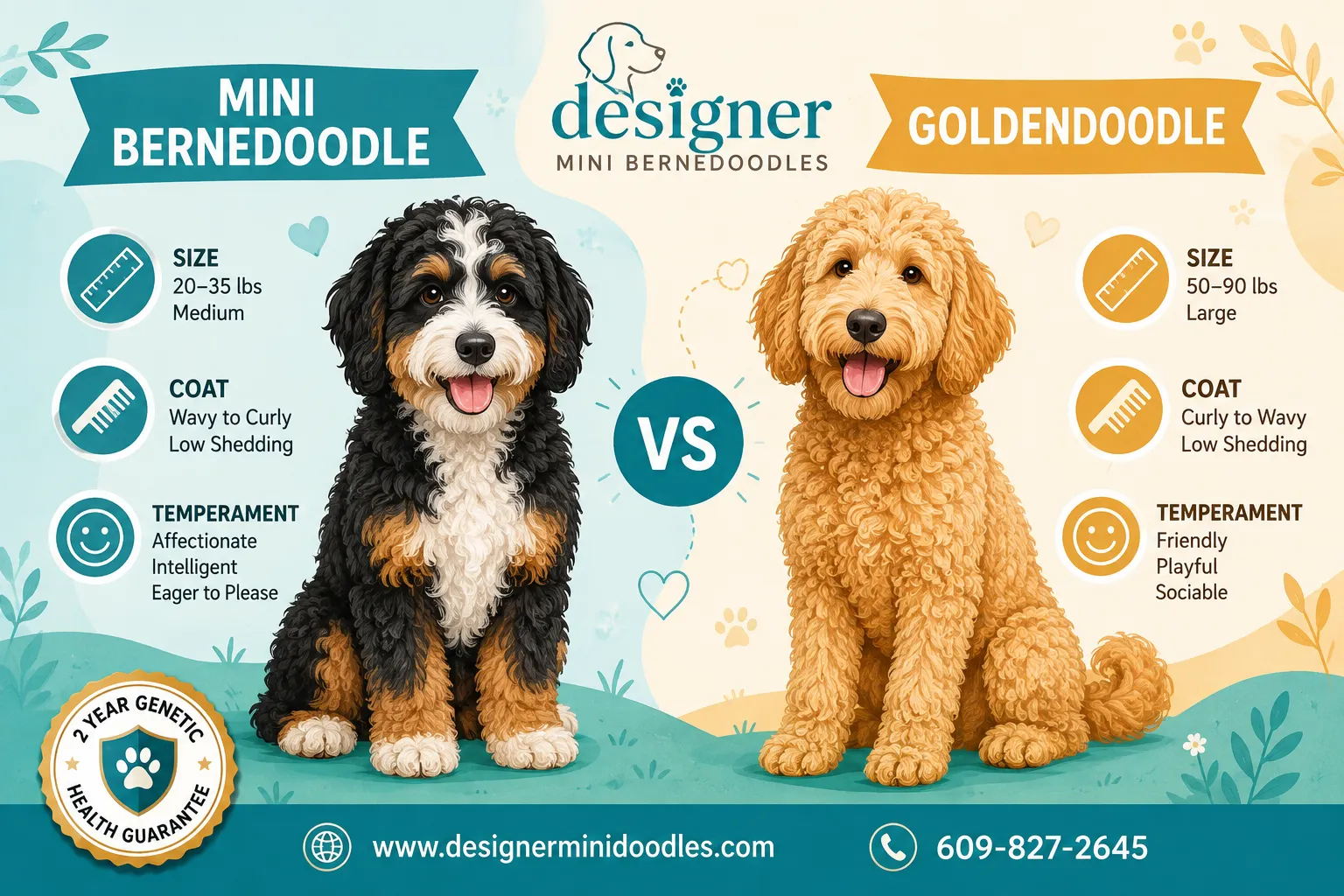 Mini Bernedoodle vs Goldendoodle: Which Is Better?