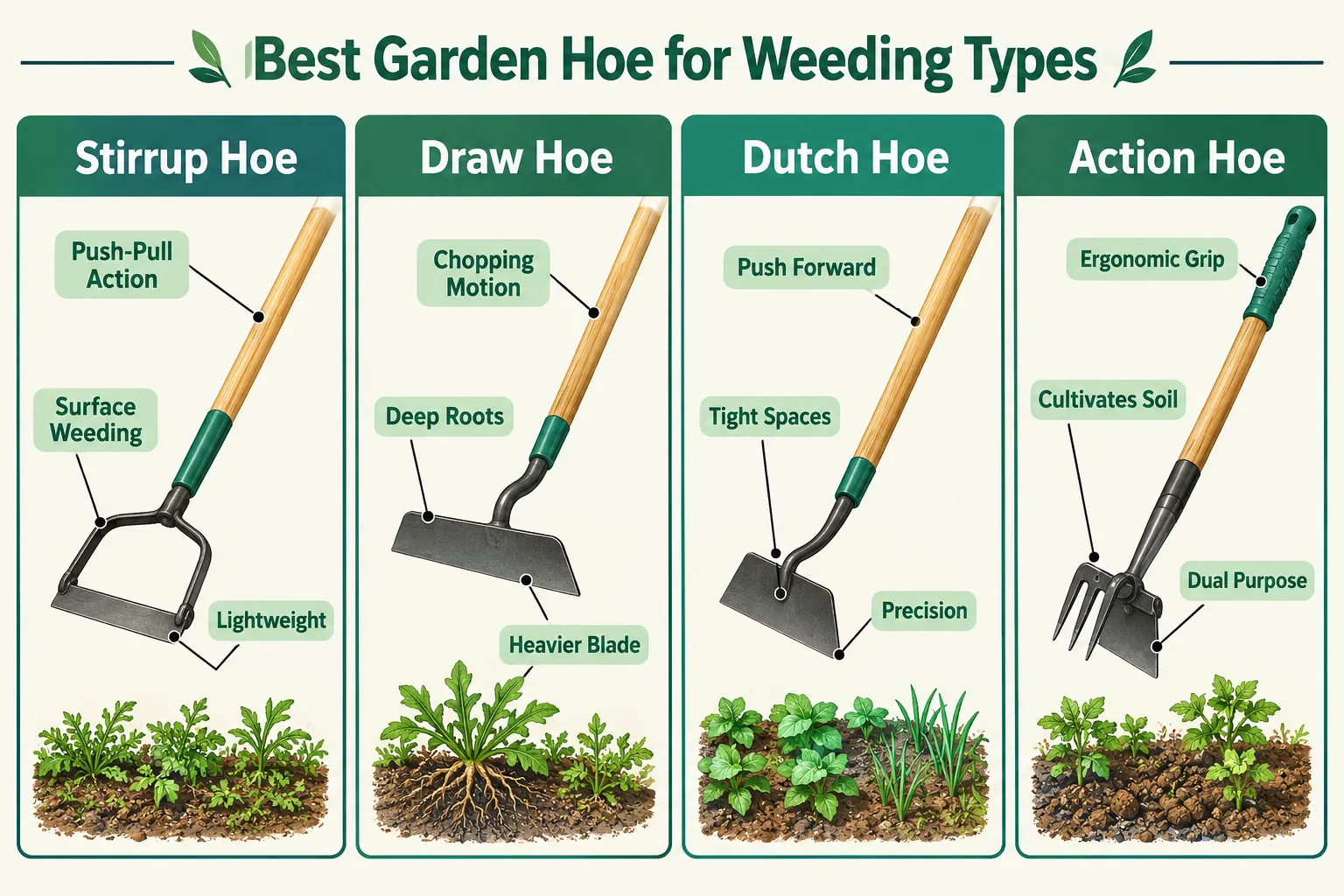 What's the Difference Between a Garden Hoe and a Cultivator?