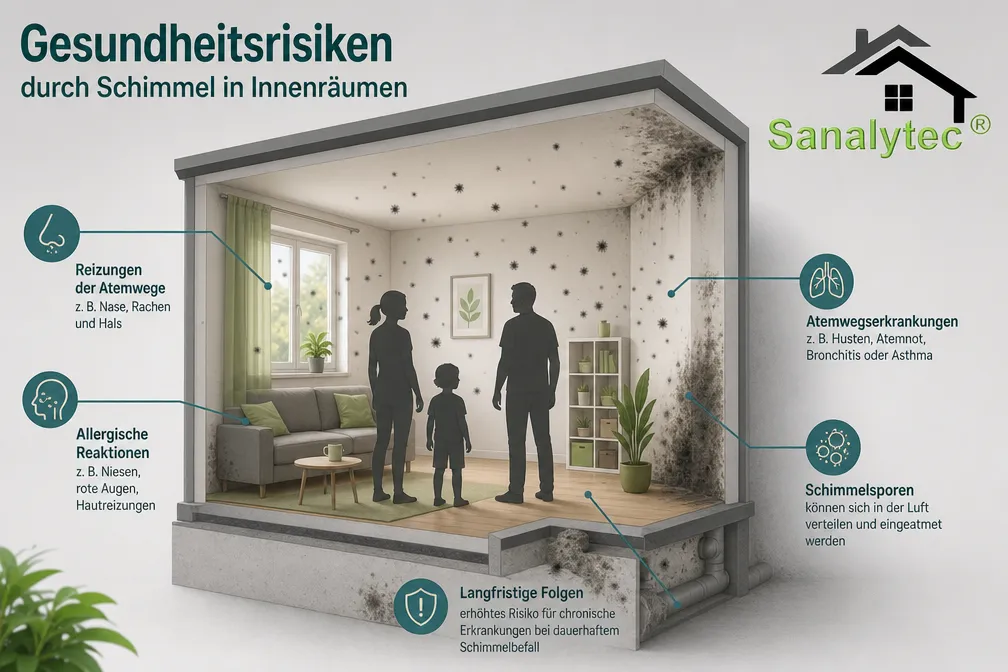 Gesundheitsrisiken durch Schimmel vor der Sanierung