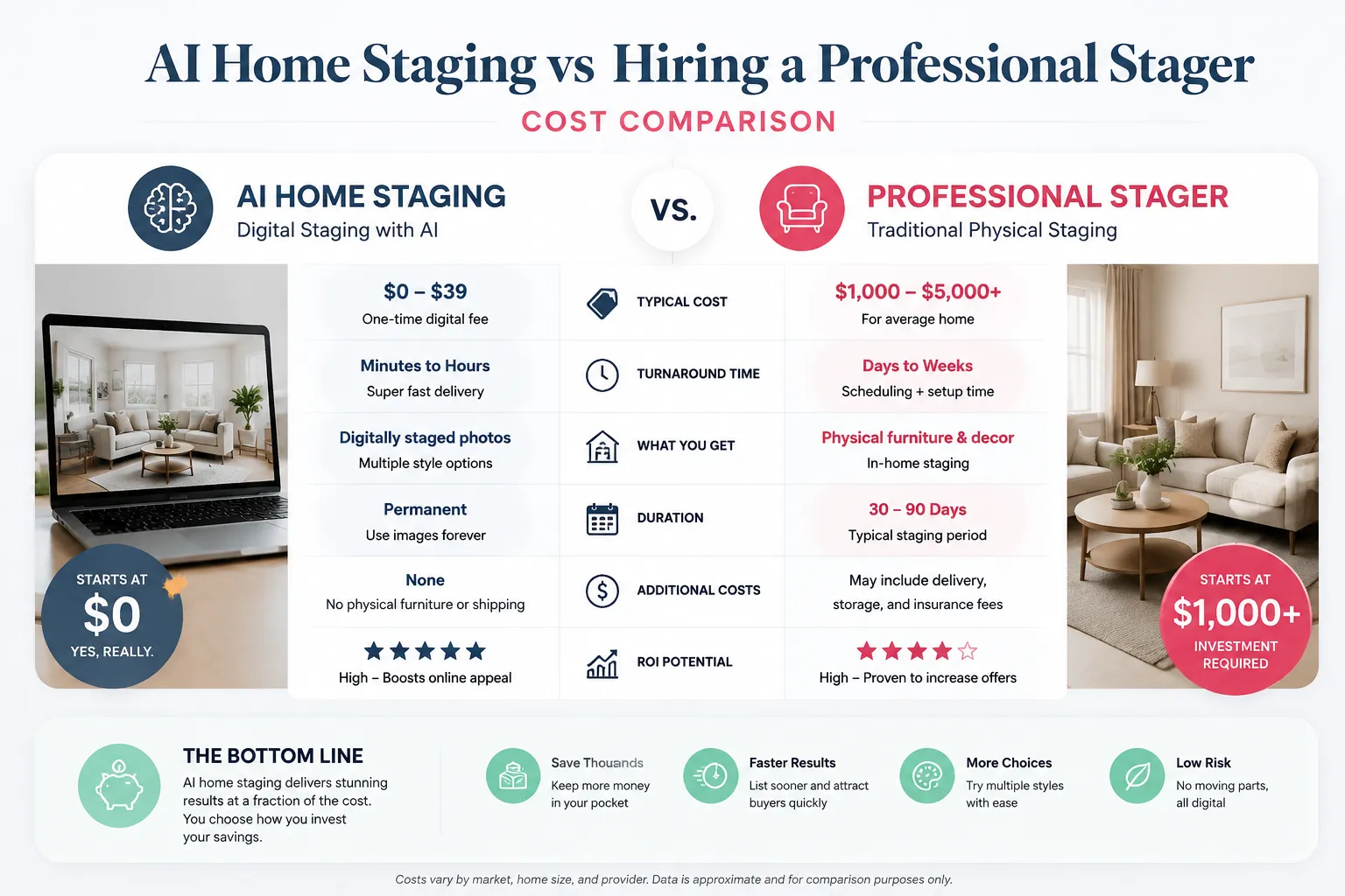 How Long Does AI Home Staging Take Versus Traditional Staging?
