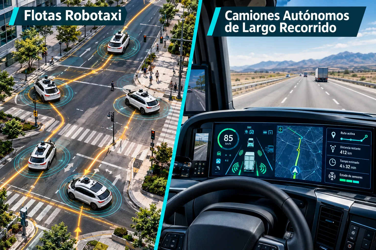 6. Camiones autónomos de largo recorrido comienzan operaciones comerciales en EE. UU.