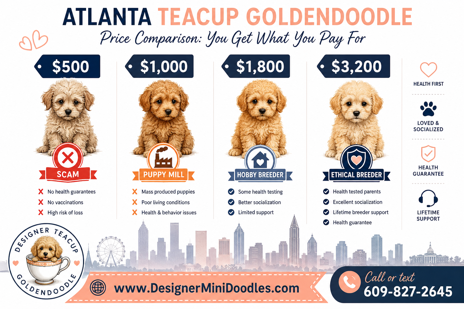What's the Average Cost of Teacup Goldendoodle Puppies in Atlanta?