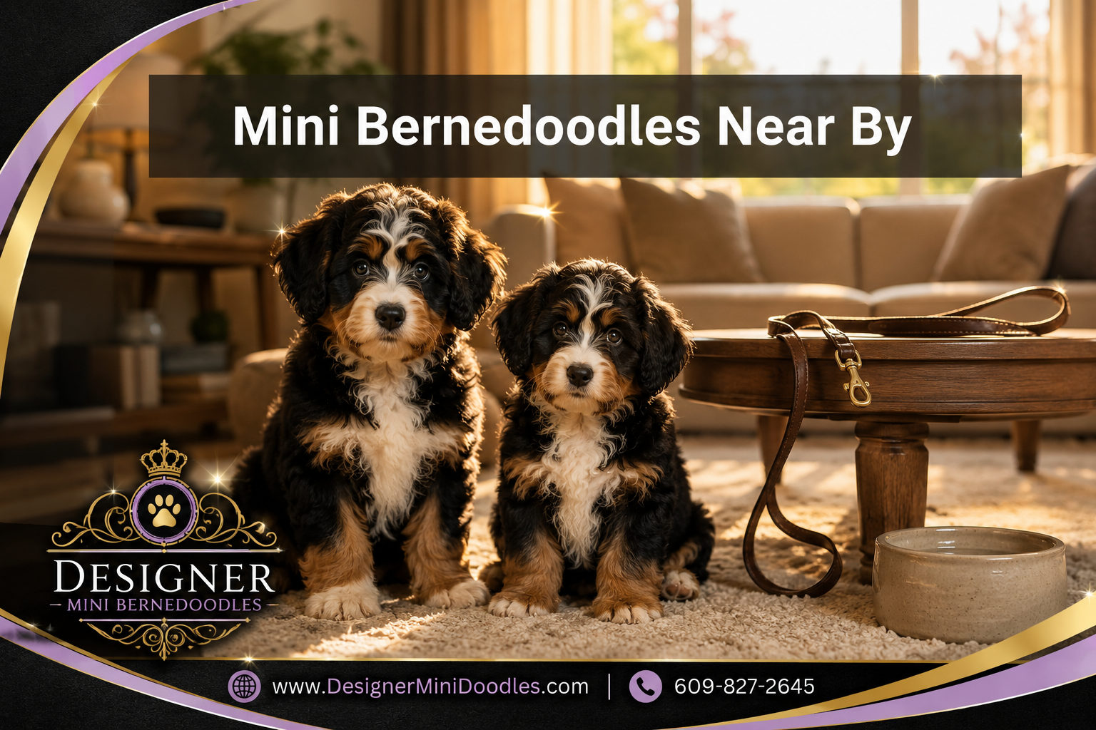 mini bernedoodles near by