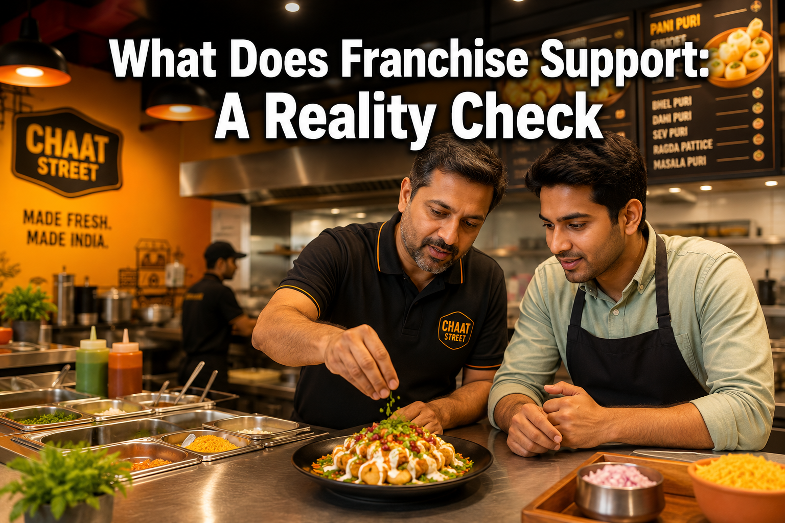 Professional () hero image featuring 'What Does Franchise Support: A Reality Check' in extra large white with a subtle dark
