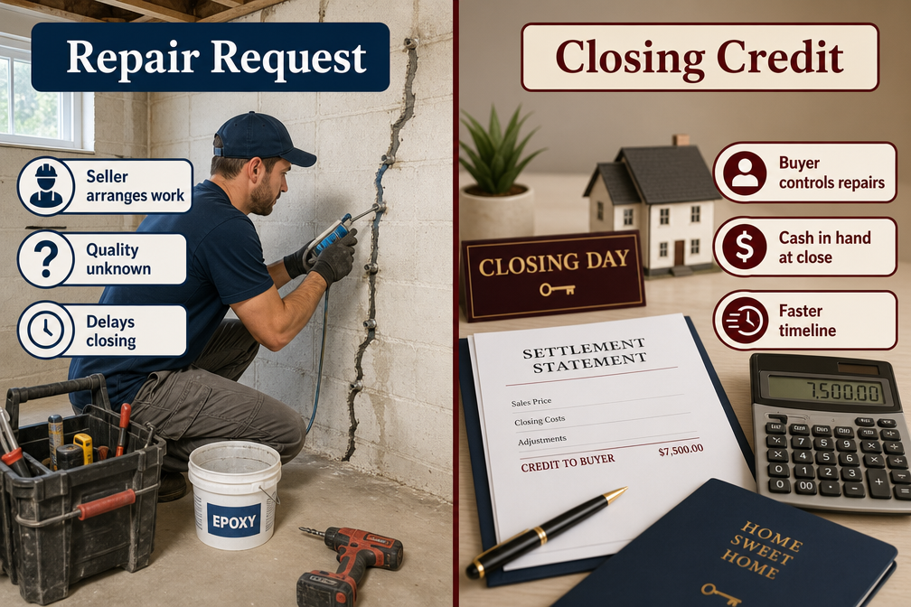 Should You Negotiate Repairs or Ask for a Credit at Closing