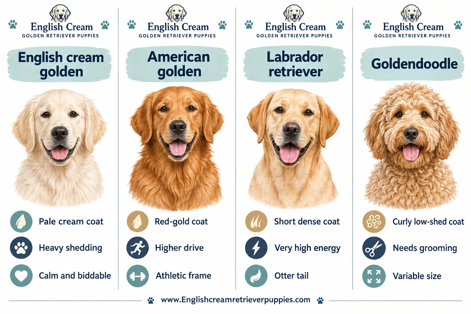 English Cream Golden Retriever vs Labrador Retriever: Which Should I Choose?