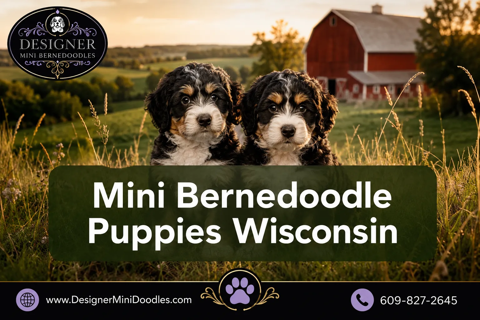 mini bernedoodle puppies Wisconsin