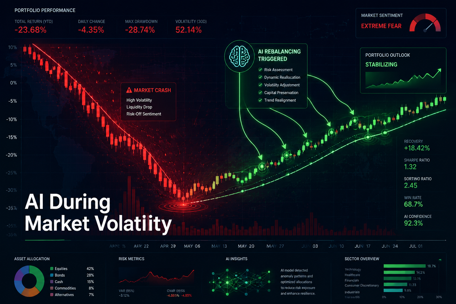 Can AI Portfolio Management Work During Market Crashes?