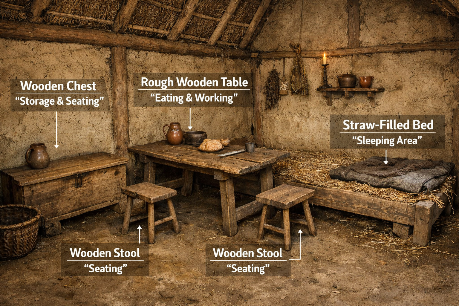 Furniture in the Middle Ages: Medieval Styles & Materials G