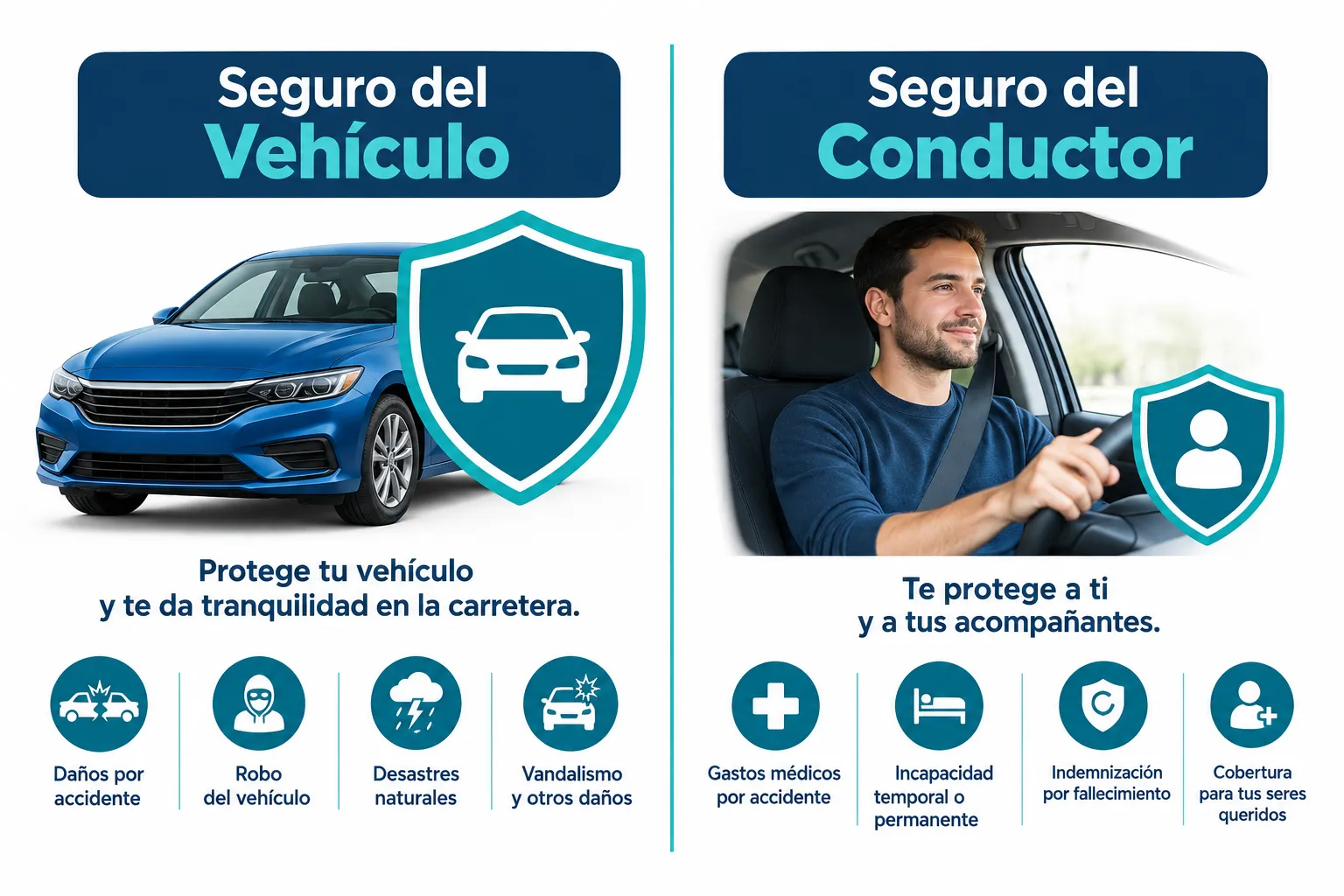 Click to regenerate this image La Regla General: El Seguro Sigue al Auto, No al Conductor