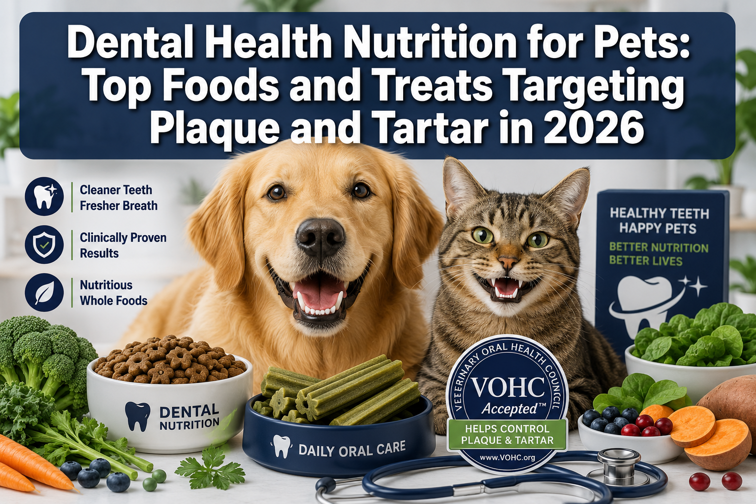 Dental Health Nutrition for Pets: Top Foods and Treats Targeting Plaque and Tartar in 2026 Dental Health Nutrition for Pets: Top Foods and Treats Targeting Plaque and Tartar in 2026