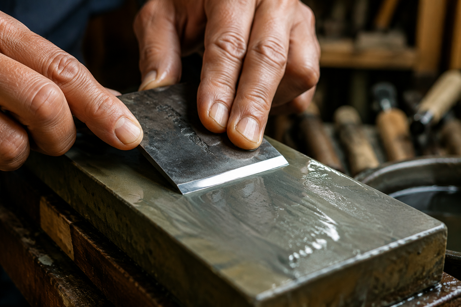 Sharpening the Back (Ura)