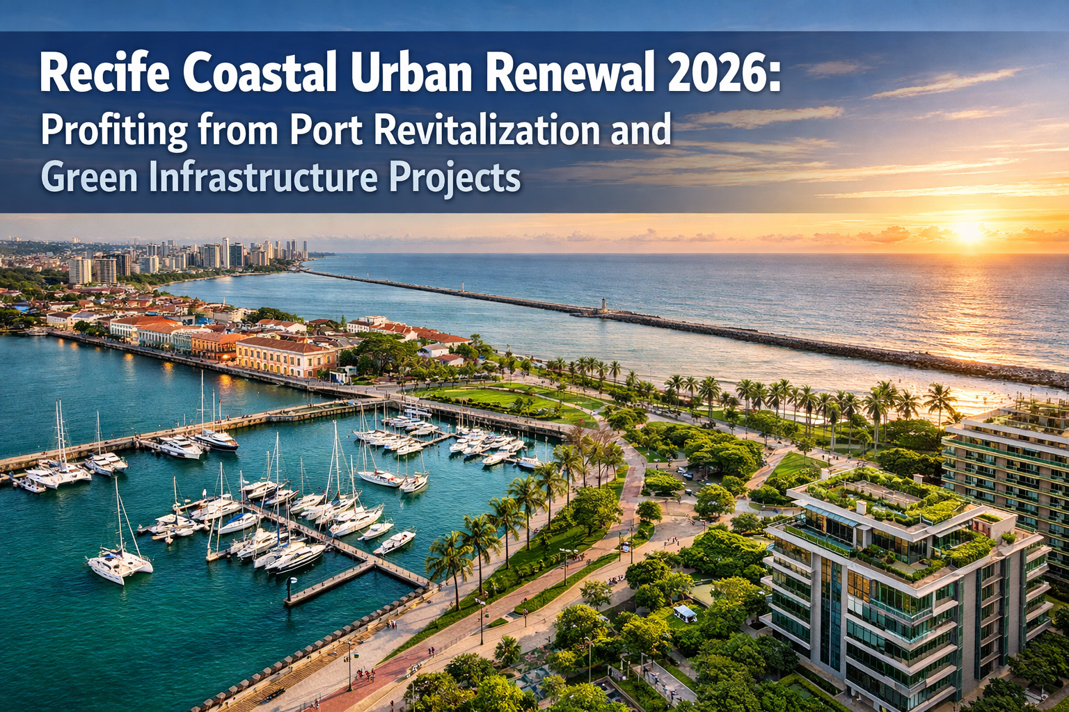 Professional () hero image featuring 'Recife Coastal Urban Renewal 2026: Profiting from Port Revitalization and Green
