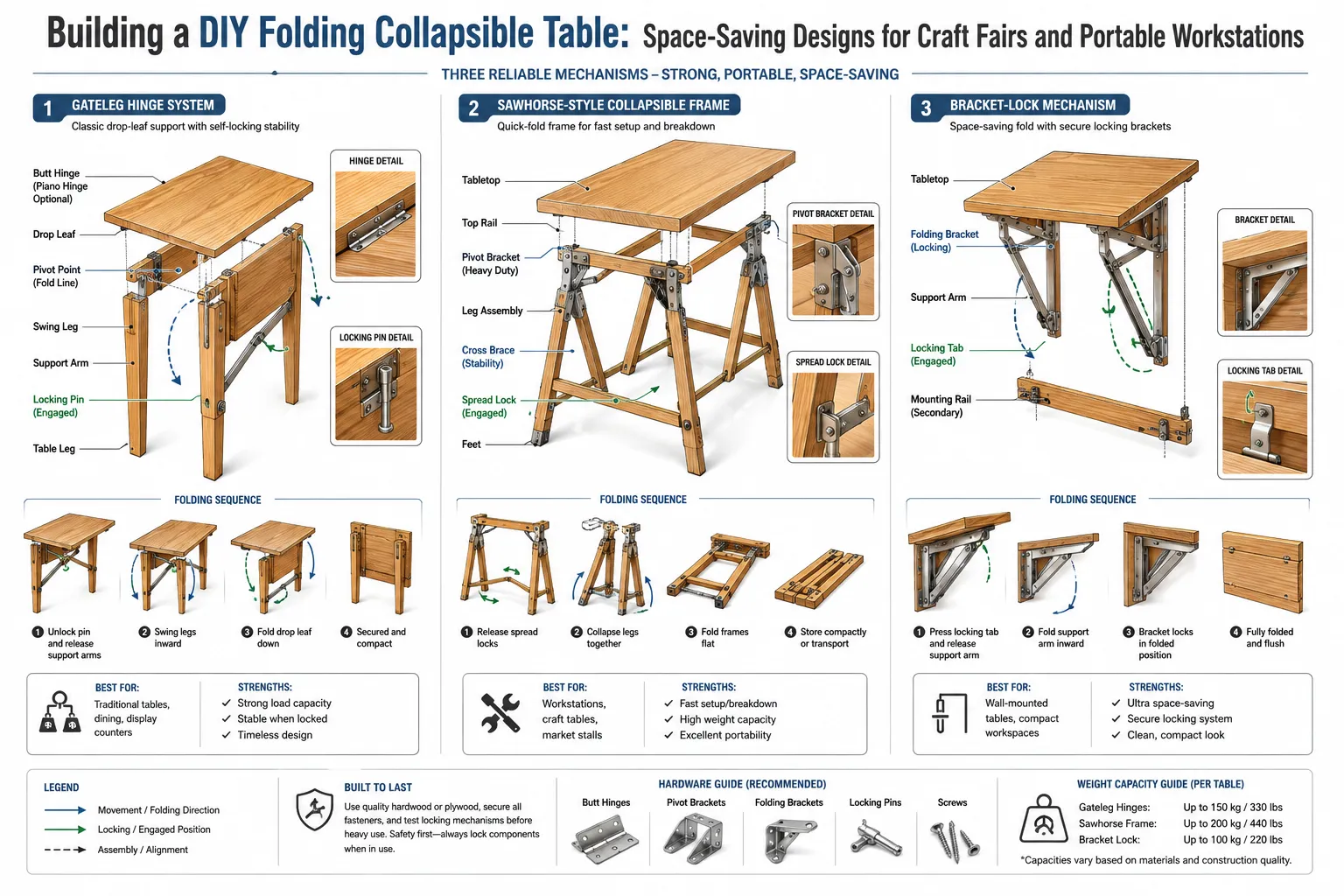 Common Folding Table Designs