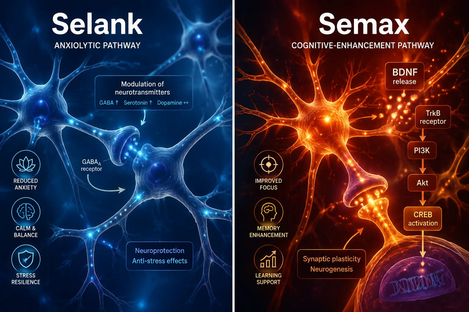 Selank vs Semax: Which Nootropic Peptide Is Better Suited to Different Research Questions in Stress and Anxiety Models?