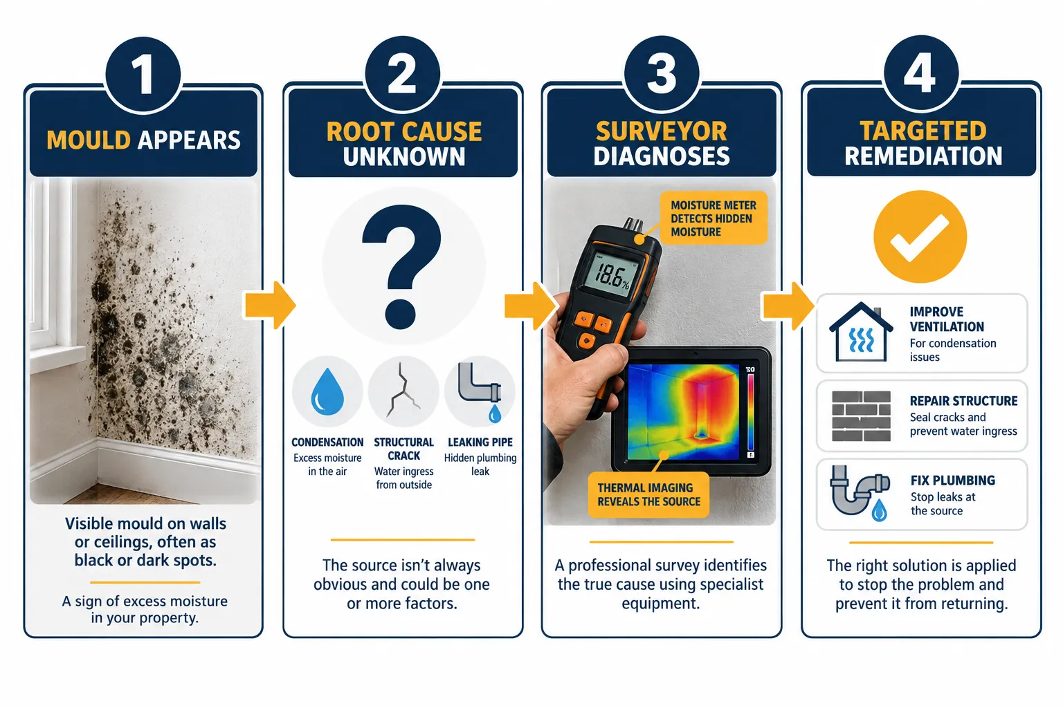 Why Treating Mould Without a Survey Is a Costly Mistake