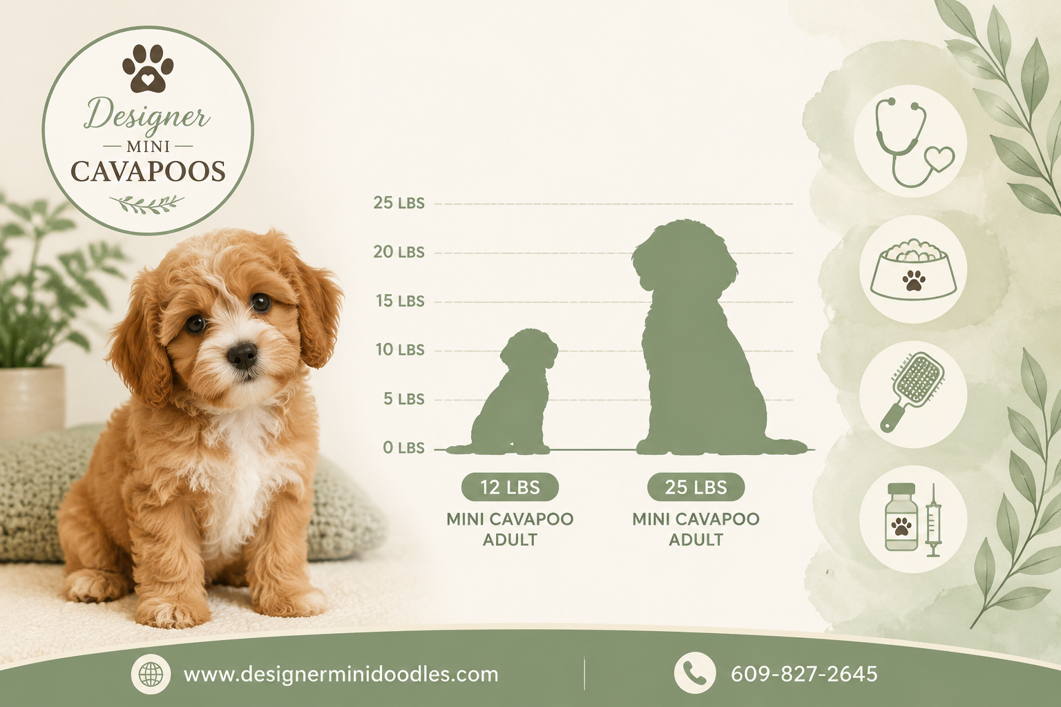 How big do cavapoos get when fully grown?