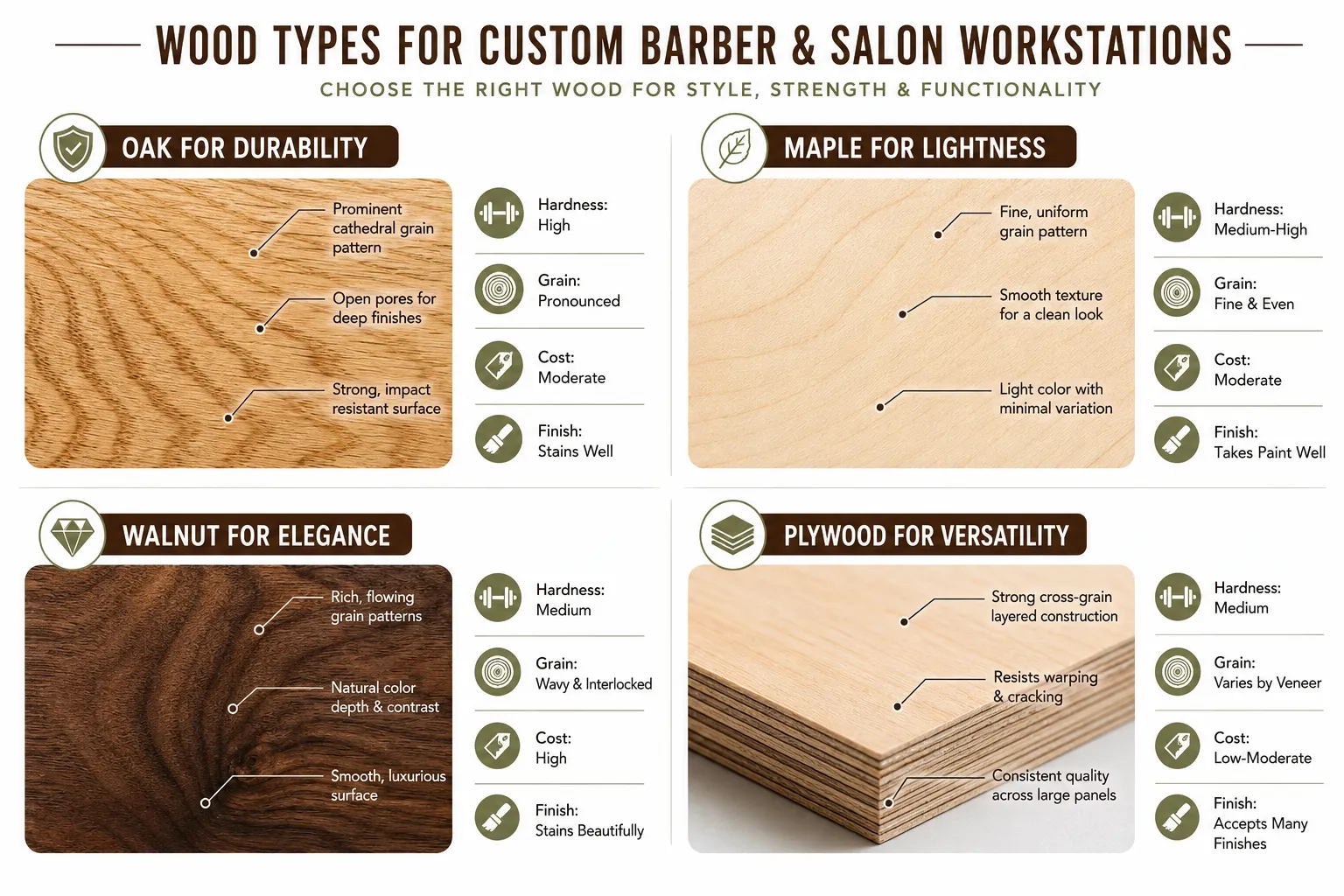 Designing Functional and Aesthetic Wood Styling Stations