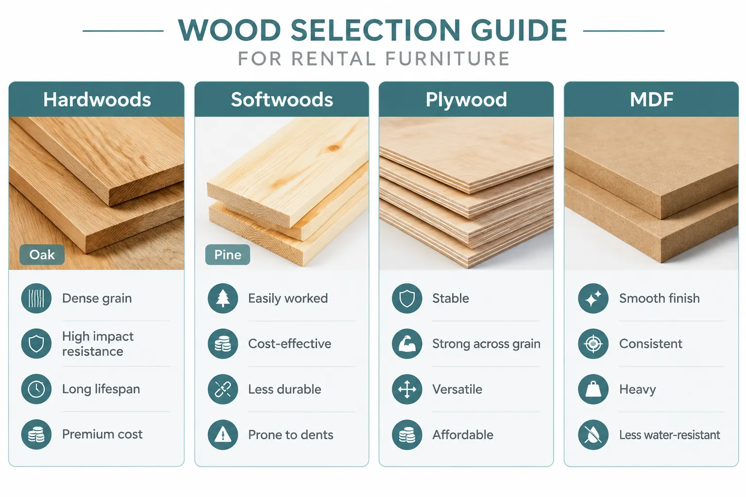 Selecting the Right Materials for Woodworking for Rental Properties: Building Furnished Finder-Style Furniture for Durability