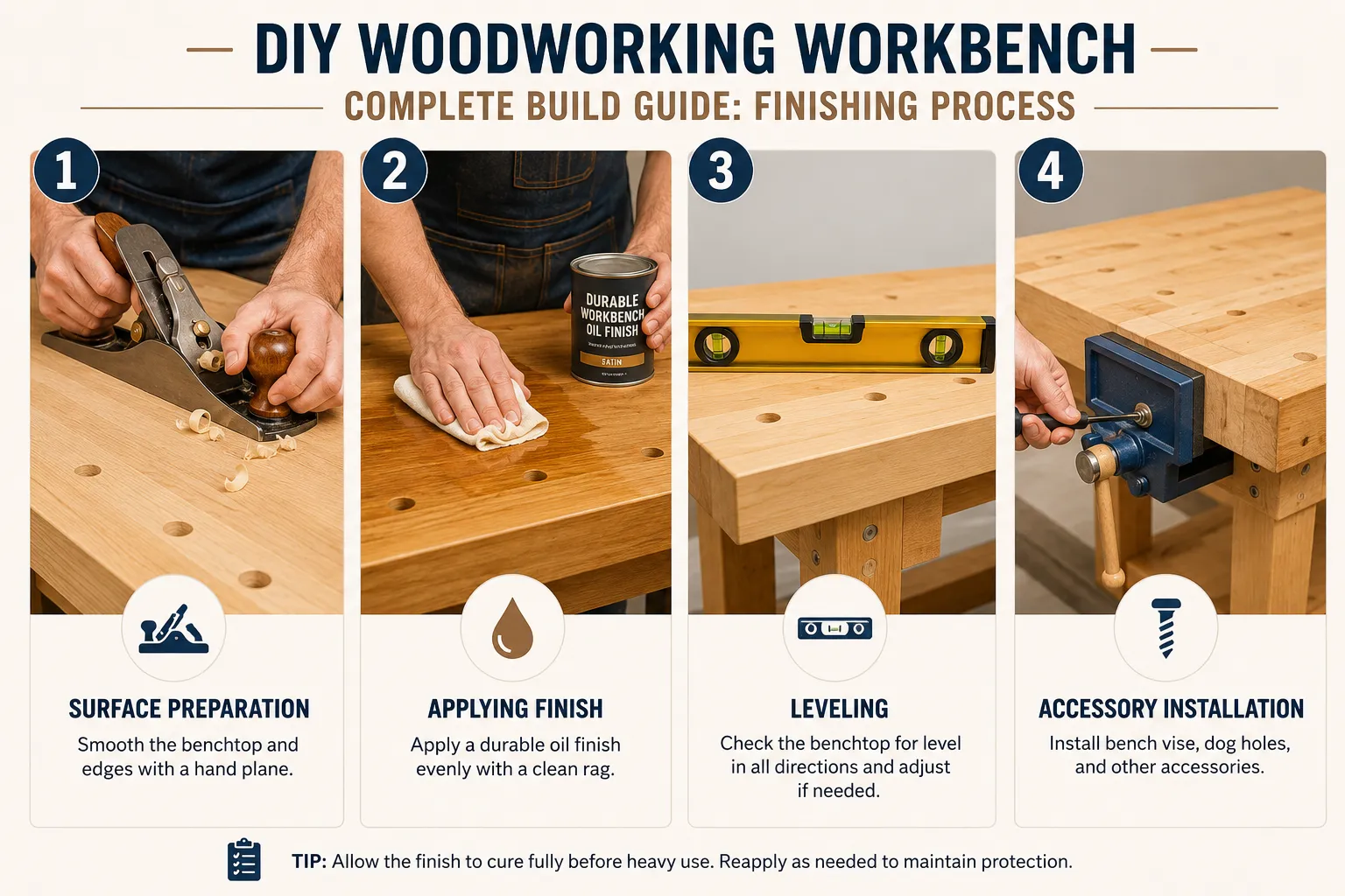 Finishing Your DIY Woodworking Workbench: Complete Build Guide