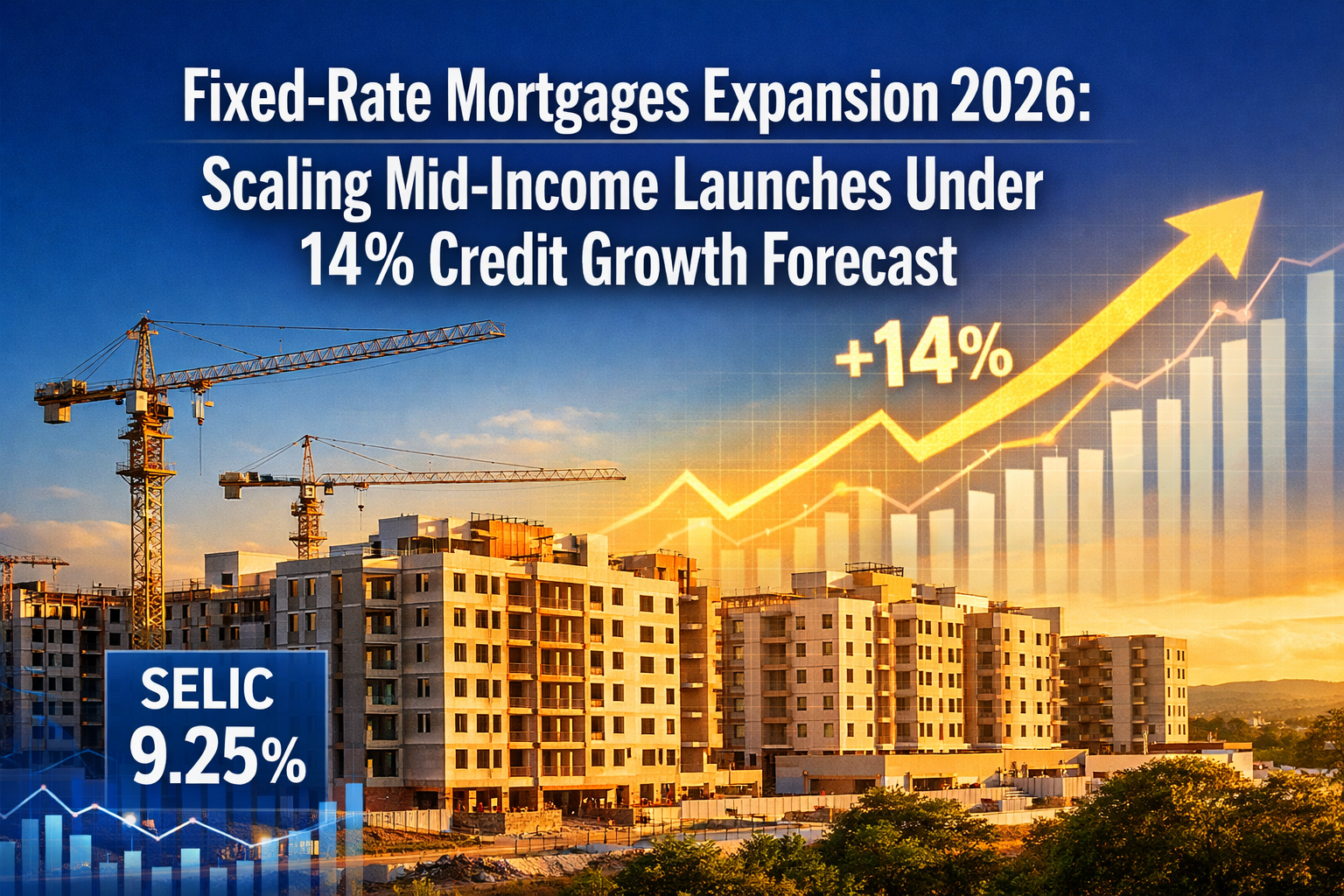 Professional () hero image featuring 'Fixed-Rate Mortgages Expansion 2026: Scaling Mid-Income Launches Under 14% Credit