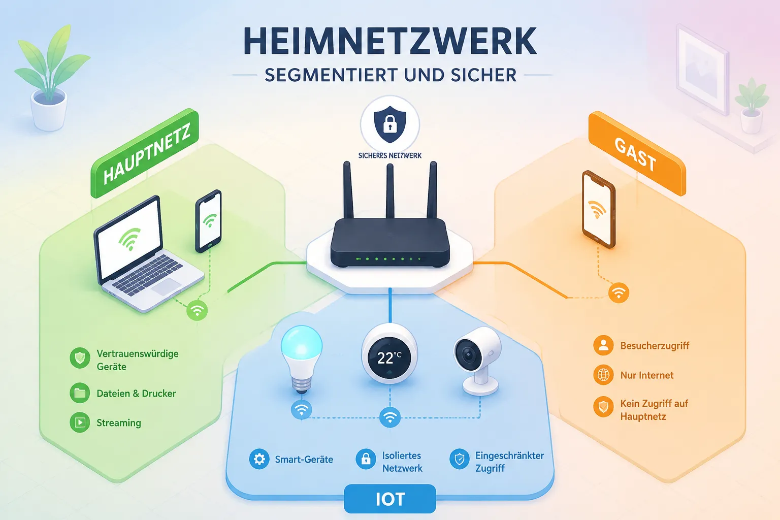 Heimnetzwerk segmentieren mit Fritzbox: Anleitung