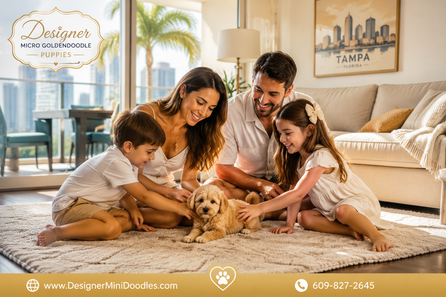 Are Micro Goldendoodles Good with Kids and Other Pets?
