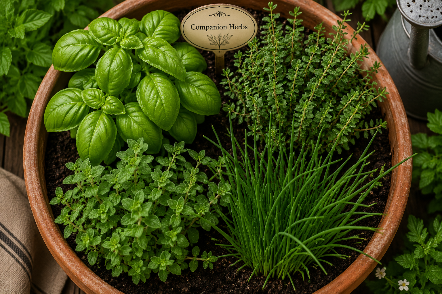 What Herbs Grow Well Together in a Container Garden?