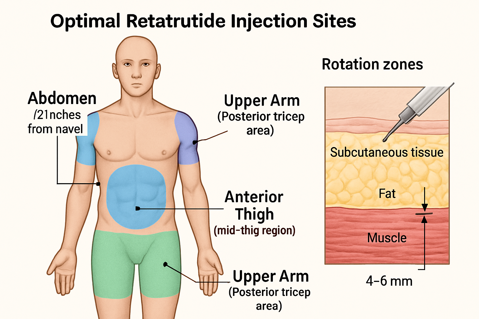 Retatrutide Injection Site