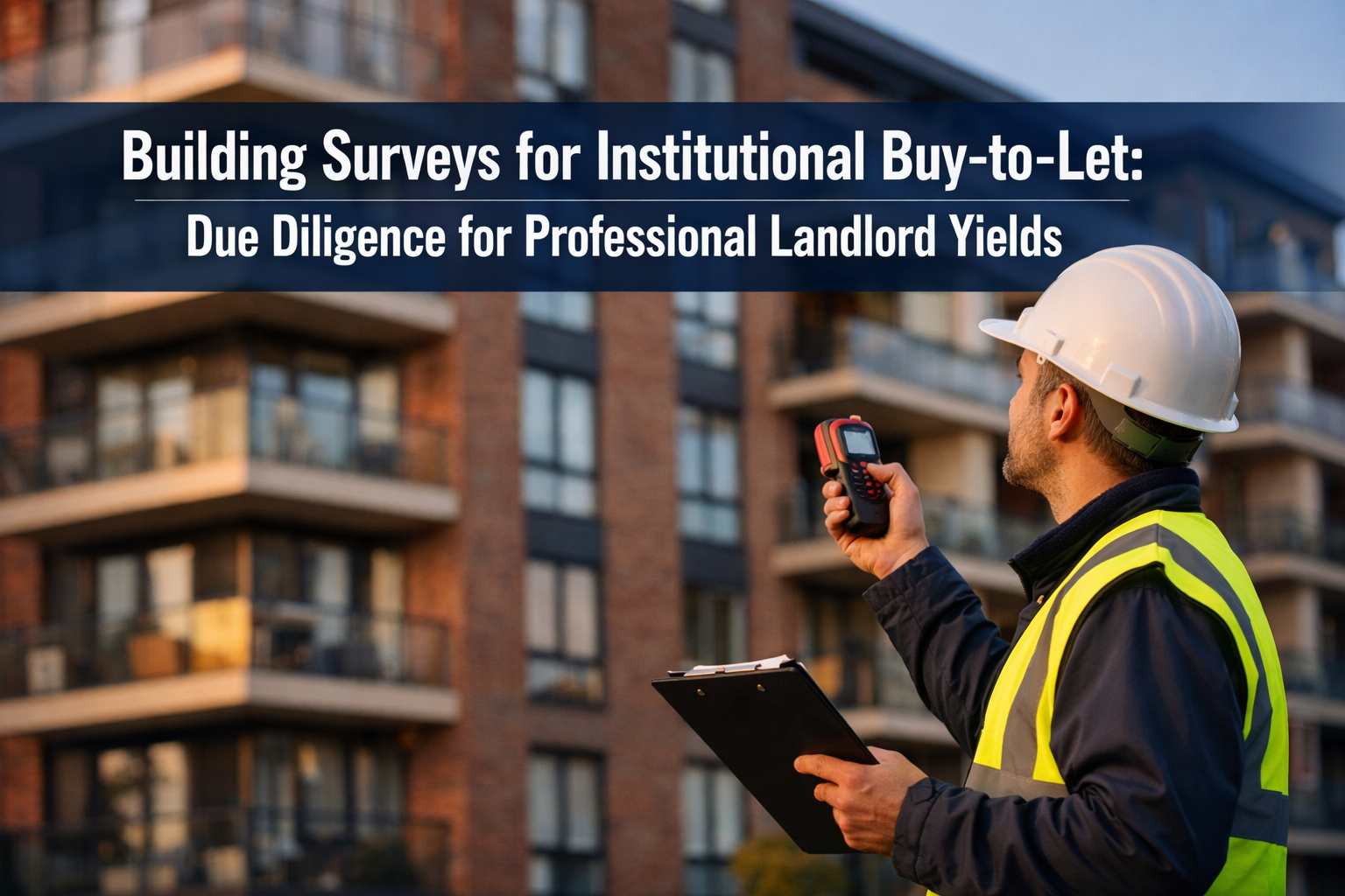 Professional () hero image featuring 'Building Surveys for Institutional Buy-to-Let: Due Diligence for Professional Landlord